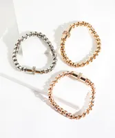 Chain Link Bracelet Trio