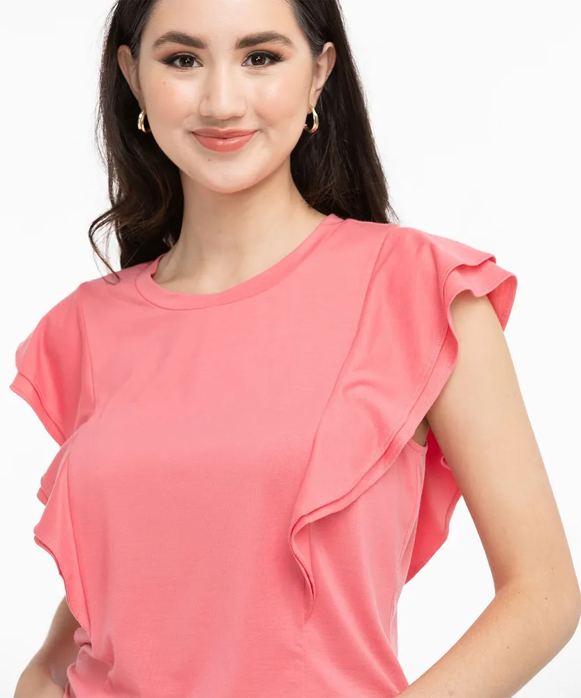 Flutter Sleeve Top