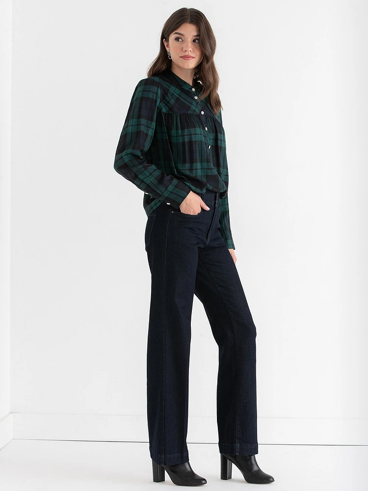 Henley with Jewel Buttons
