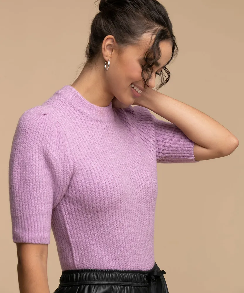 Femme By Design Short Puff Sleeve Sweater