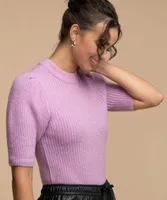 Femme By Design Short Puff Sleeve Sweater