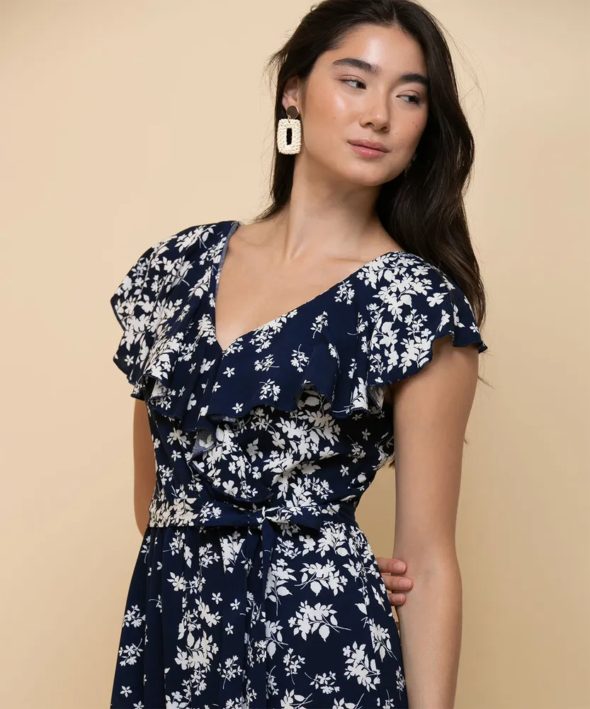 Ruffle Sleeve Jumpsuit by Luxology