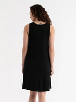 Sleeveless A-Line Dress with Pockets
