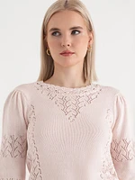 Pointelle Sweater