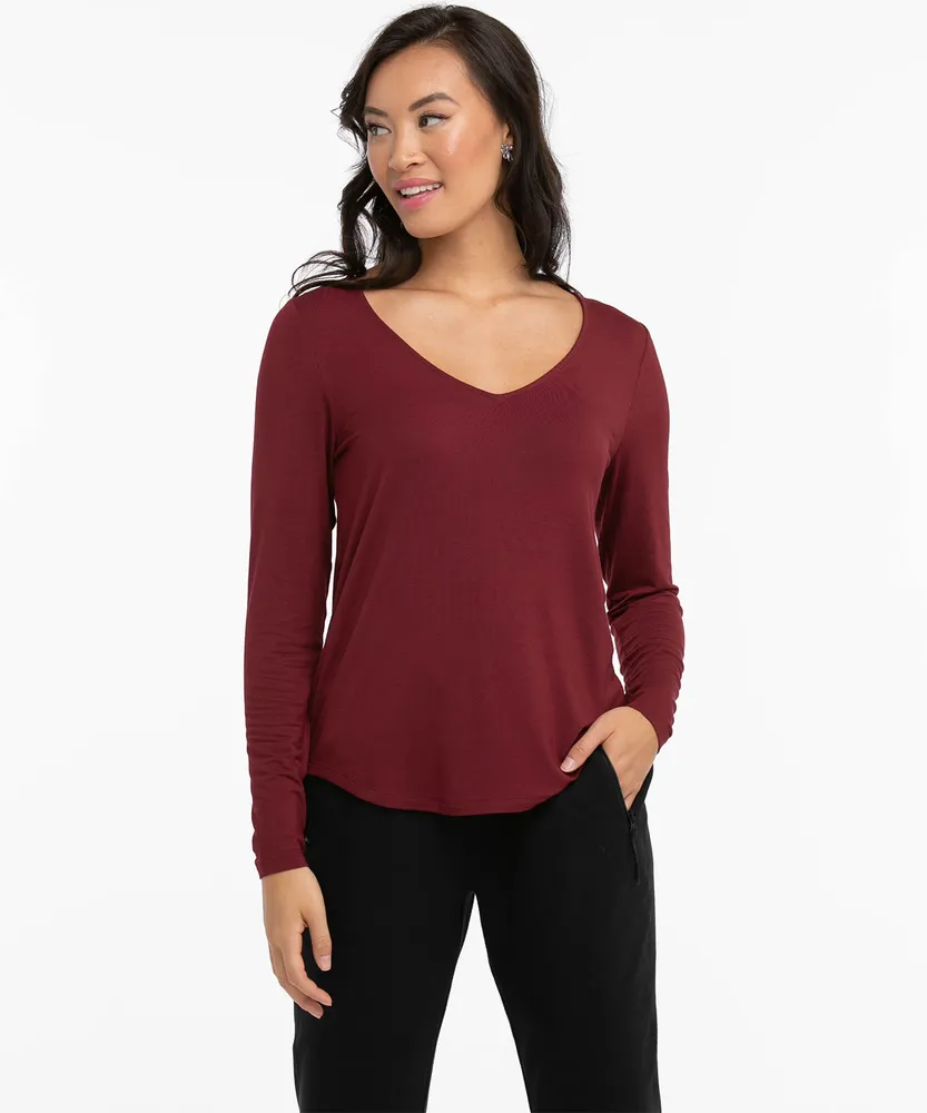 Long Sleeve V-Neck Tee