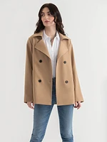 Short Double Breasted Trench Coat