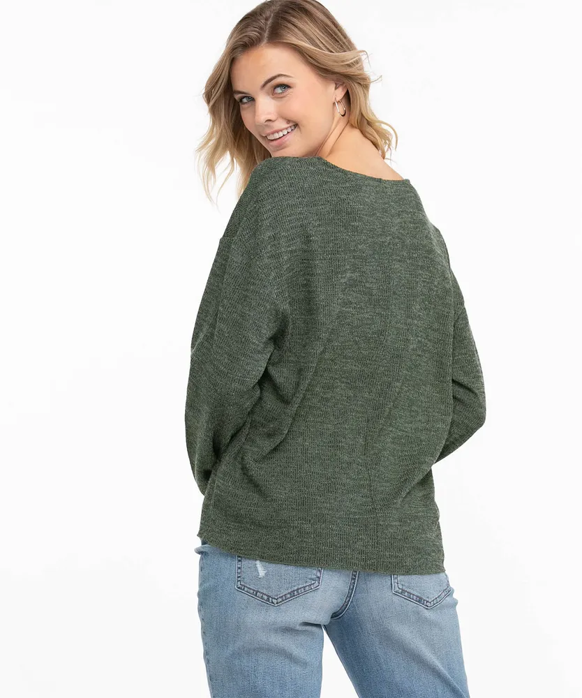 Ribbed Long Sleeve Sweater
