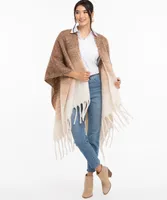 Fringed Ombre Ruana