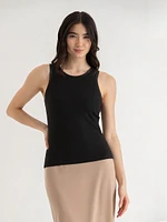 Rib Tank with Satin Trim