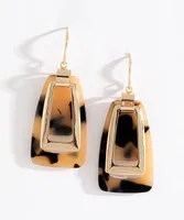 Tortoise Drop Earring