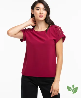 Eco-Friendly Crochet Shoulder Blouse