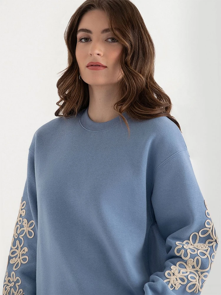 Classic Fit Cotton Crewneck Sweatshirt