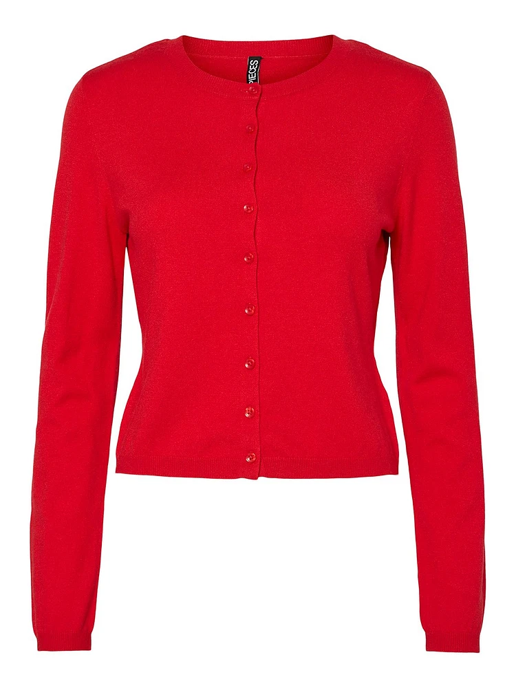 Natalie Long Sleeve Round Neck Knit Cardigan