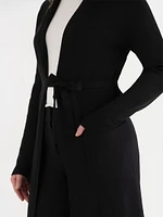Long Cardigan with Tie Belt