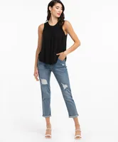Eco-Friendly Smocked Sleeveless Top