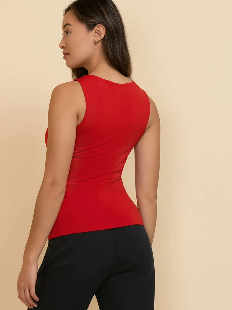 Sleeveless Scoop Neck Tank