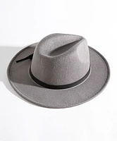 Leather Detail Panama Hat