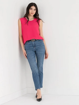 Carrie 2-Layer Cap Sleeve Blouse