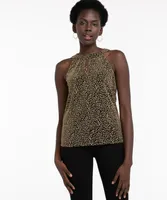 Sparkly Leopard Halter Top