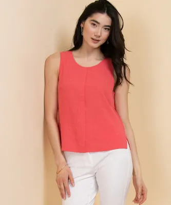 Sleeveless Linen Blouse