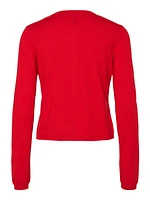Natalie Long Sleeve Round Neck Knit Cardigan