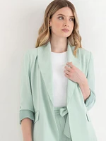 Shawl Collar Open Front Blazer