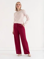 Pointelle Sweater