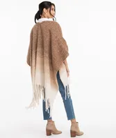 Fringed Ombre Ruana