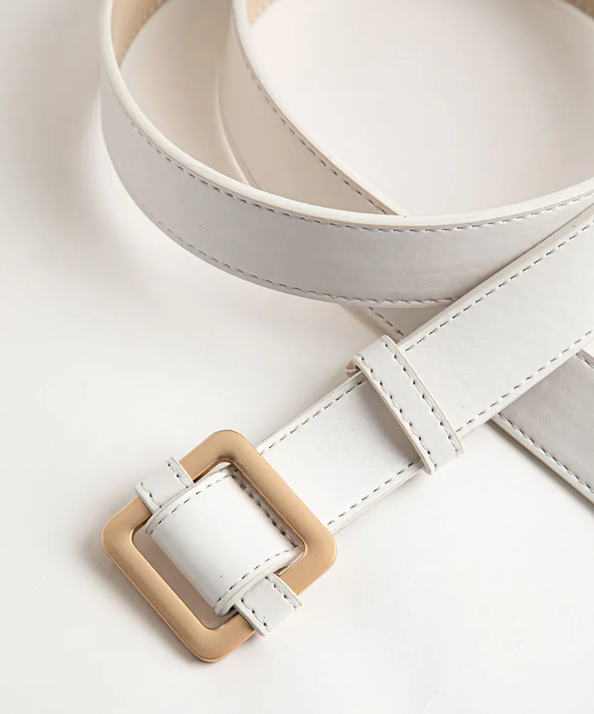 Seamless White Belt