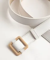 Seamless White Belt