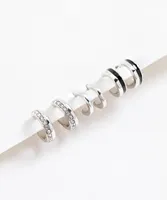 Silver Huggie Earring 3-Pack
