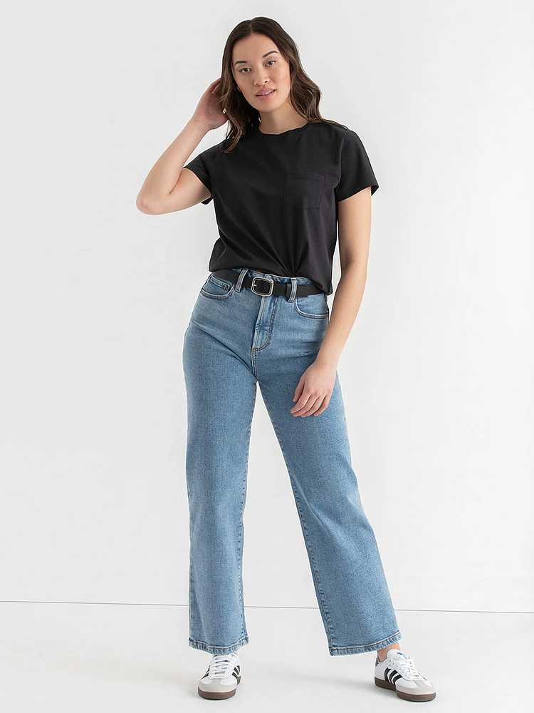 Boxy Crew Neck Tee