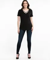 Eco-Friendly Crisscross Neck Tee