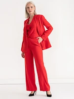 Crepe Shawl Collar Blazer