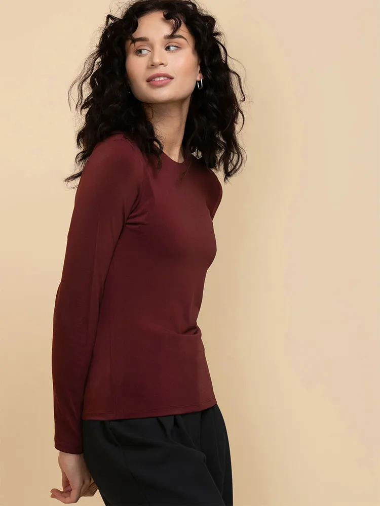 Long Sleeve Crew Neck Top