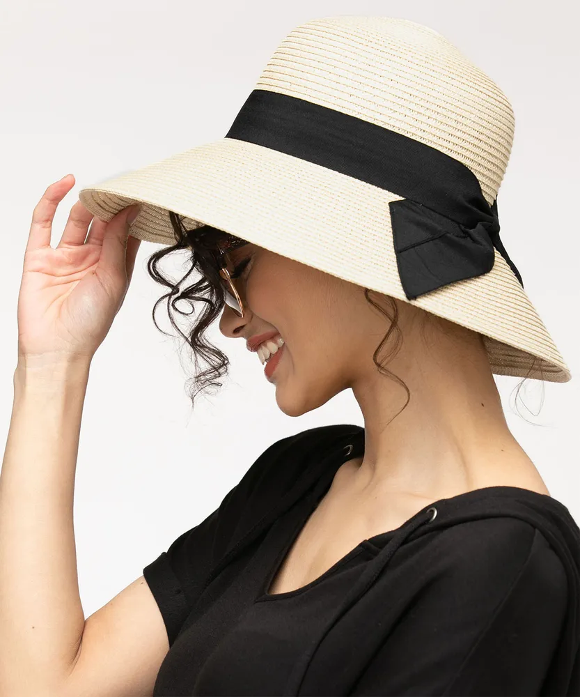Black Ribbon Paper Hat