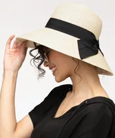 Black Ribbon Paper Hat