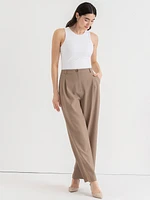 Maxwell Pleated Wide Leg Pant Luxe Tailored