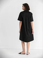 Luxe Poplin Shirt Dress