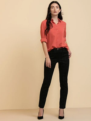 Nicole Long Sleeve Collared Shirt