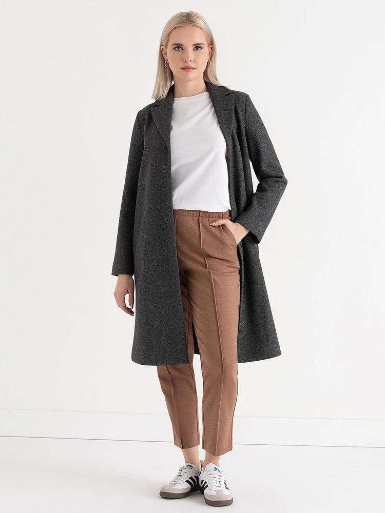 Double Knit Tapered Leg Ankle Pant