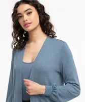 Lantern Sleeve Tunic Cardi