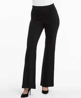 Ponte Flare Leg Pintuck Pant