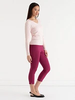 V-Neck Ribbed Sweater