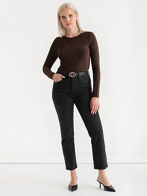 Metallic Jersey Top
