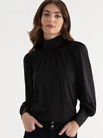 Mock Neck Top