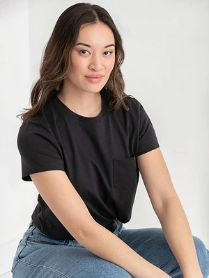Boxy Crew Neck Tee