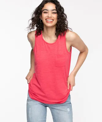 Sleeveless Hacci Pocket Tee