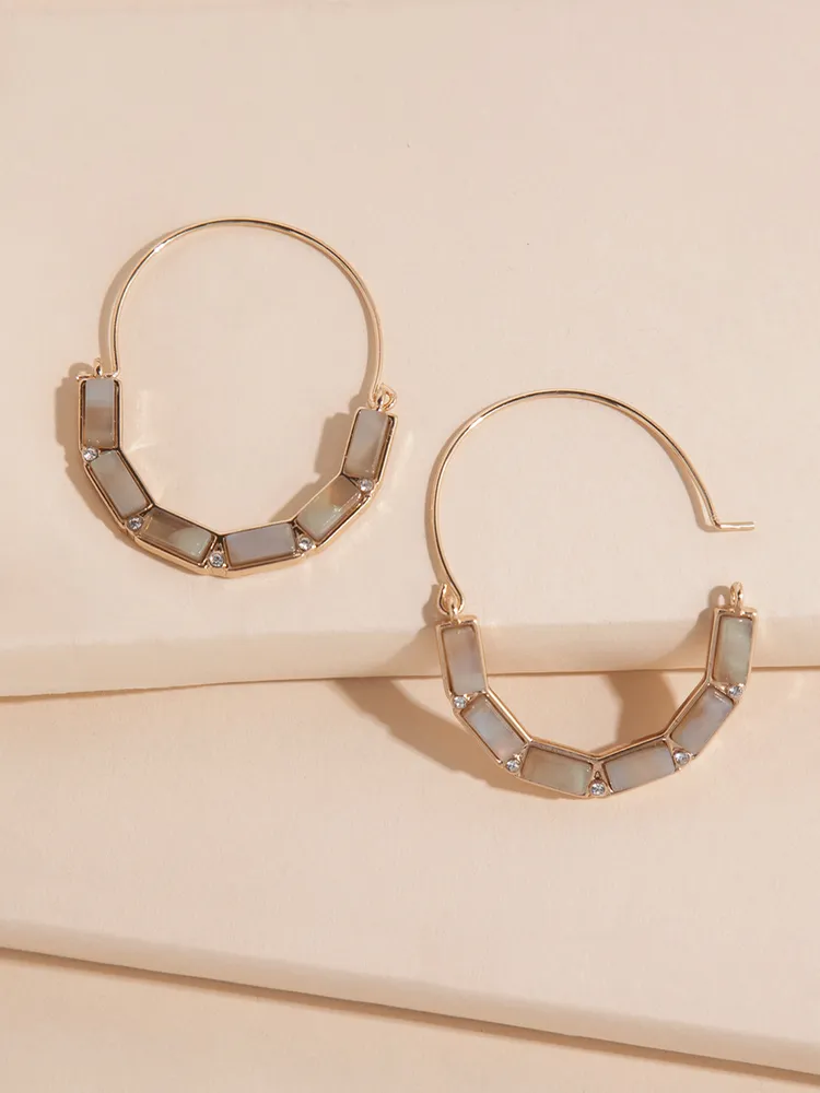 Half Moon Drop Earrings