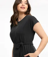 Eco-Friendly Relaxed Side Slit Dress